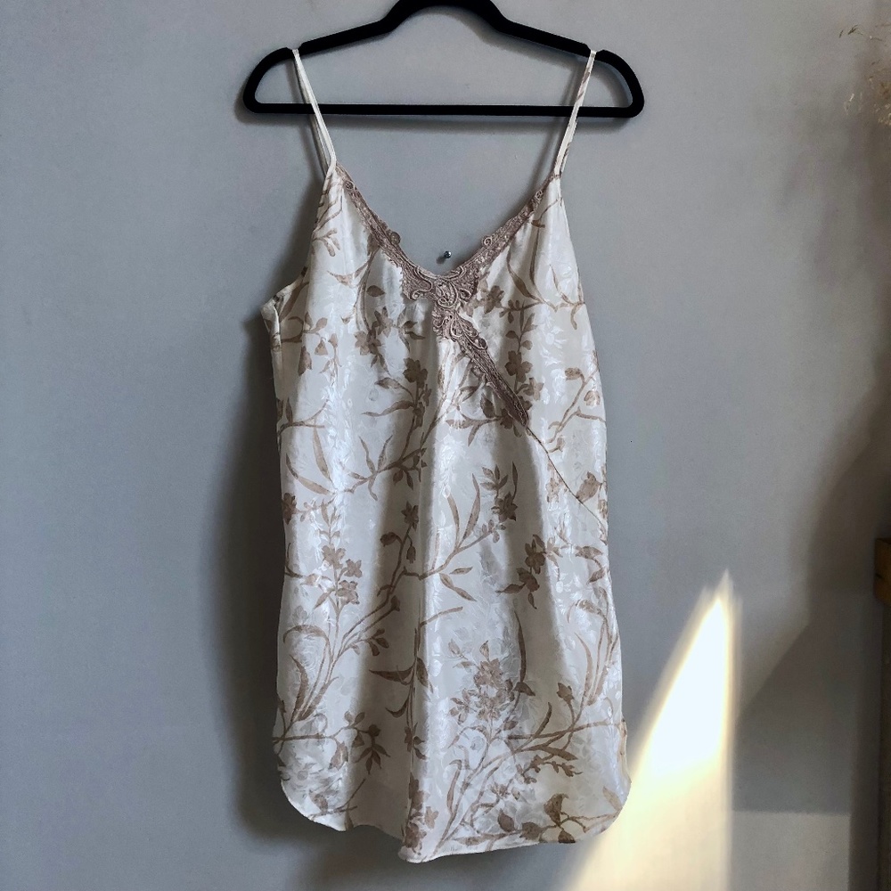 Vintage White & Cream Lace Slip Dress